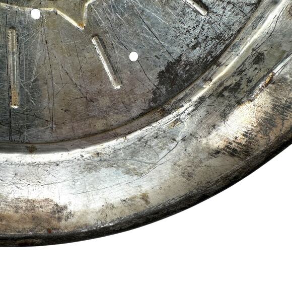 Vintage Mrs Smith's Mello-Rich Metal Pie Pan Plates Silver Tone Lot of 5 - Picture 11 of 12